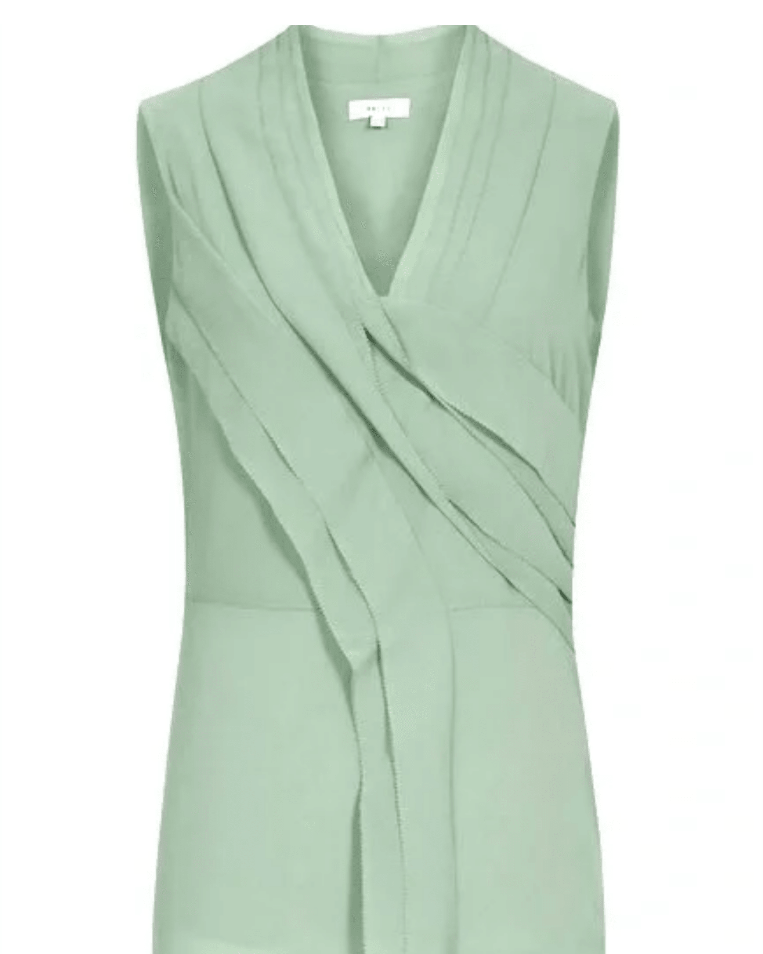 Kayla Pleat Front V Neck Top - Endless - UAE Rental and Resale for Women's Fashion