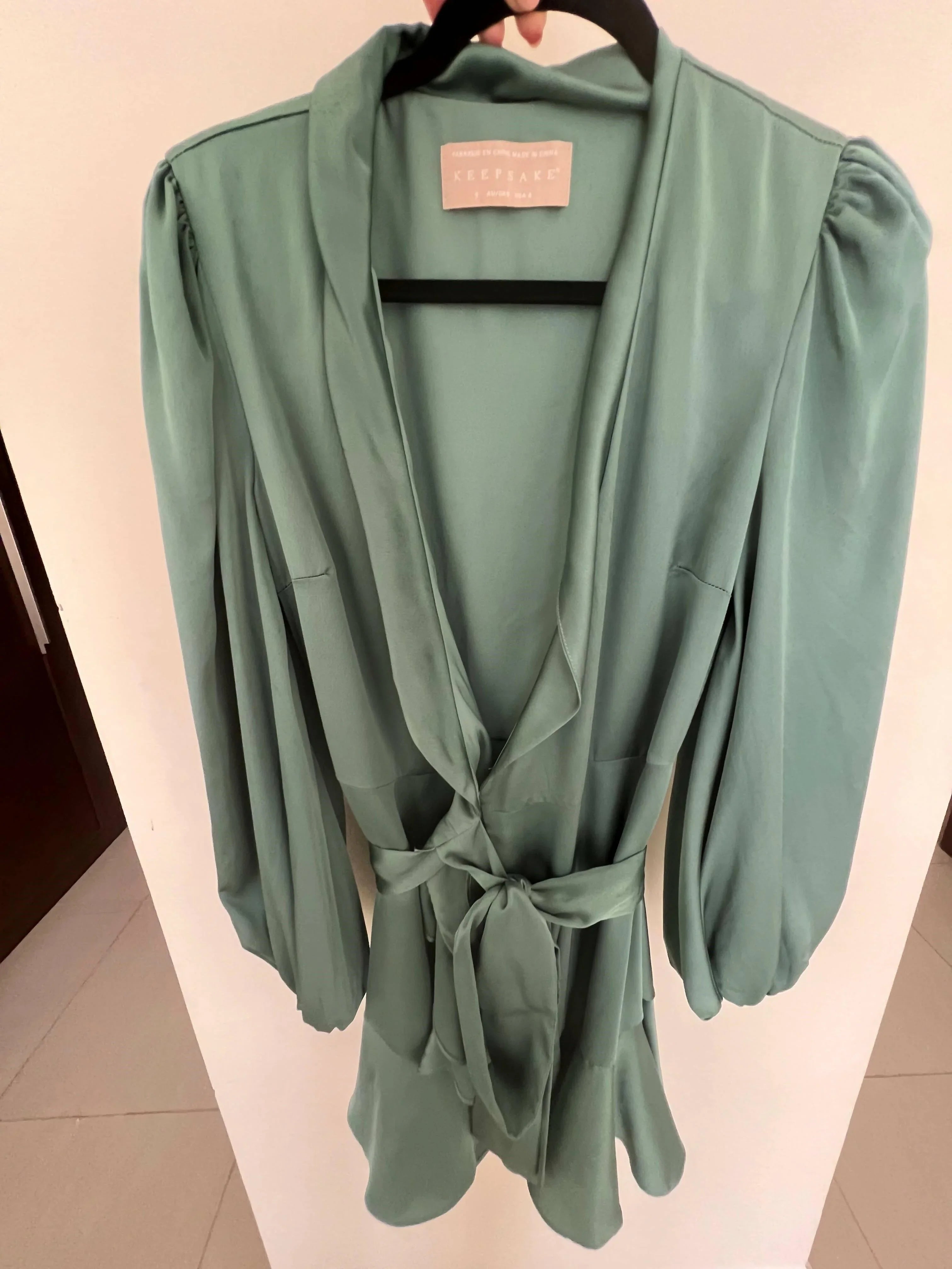 Kennedy Long Sleeve Wrap Mini Dress - Endless - UAE Rental and Resale for Women's Fashion