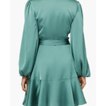 Kennedy Long Sleeve Wrap Mini Dress - Endless - UAE Rental and Resale for Women's Fashion
