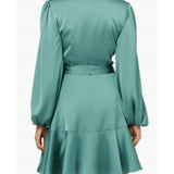 Kennedy Long Sleeve Wrap Mini Dress - Endless - UAE Rental and Resale for Women's Fashion