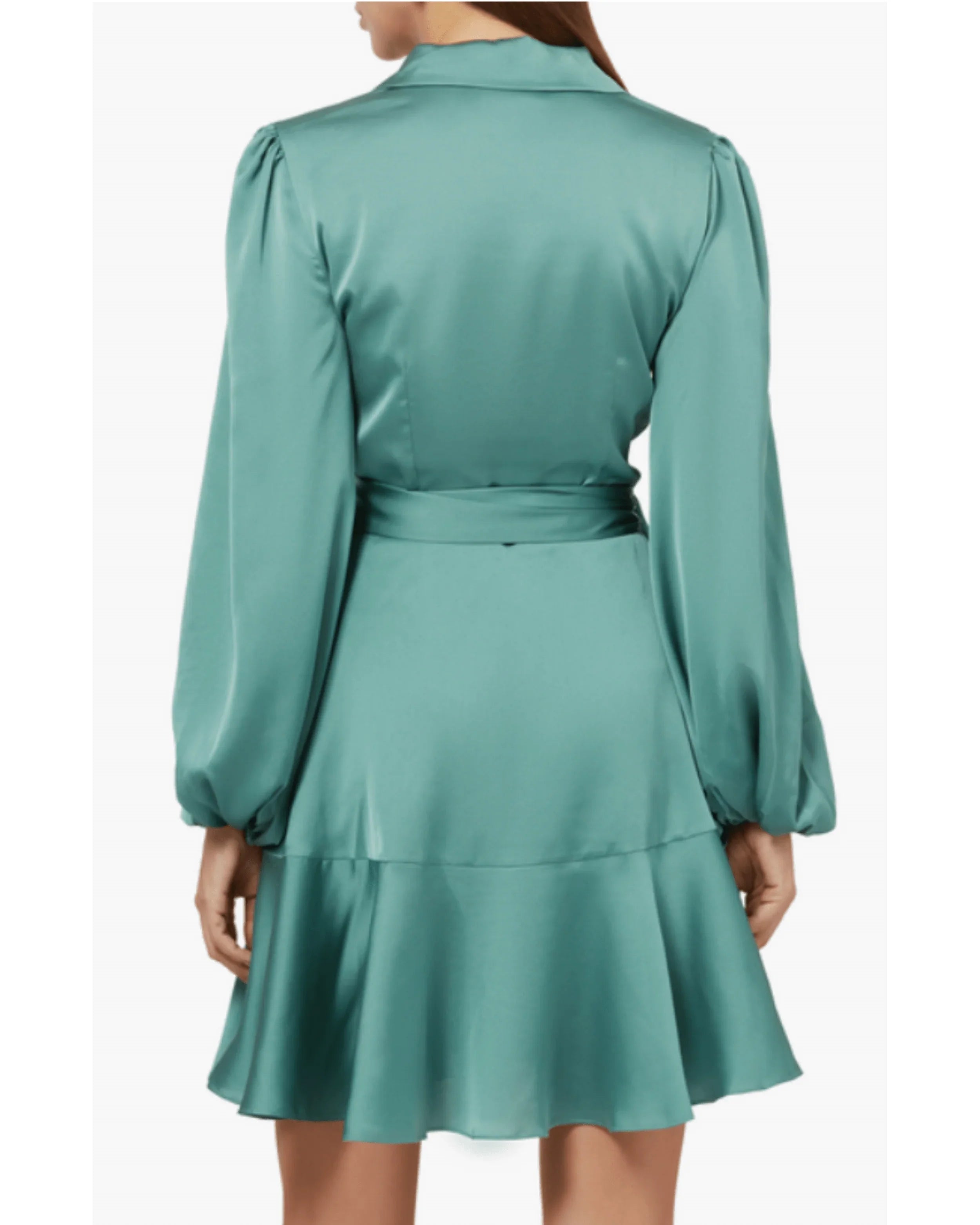 Kennedy Long Sleeve Wrap Mini Dress - Endless - UAE Rental and Resale for Women's Fashion