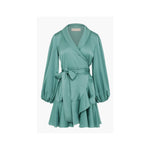 Kennedy Long Sleeve Wrap Mini Dress - Endless - UAE Rental and Resale for Women's Fashion