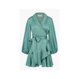 Kennedy Long Sleeve Wrap Mini Dress - Endless - UAE Rental and Resale for Women's Fashion