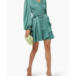 Kennedy Long Sleeve Wrap Mini Dress - Endless - UAE Rental and Resale for Women's Fashion
