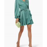 Kennedy Long Sleeve Wrap Mini Dress - Endless - UAE Rental and Resale for Women's Fashion