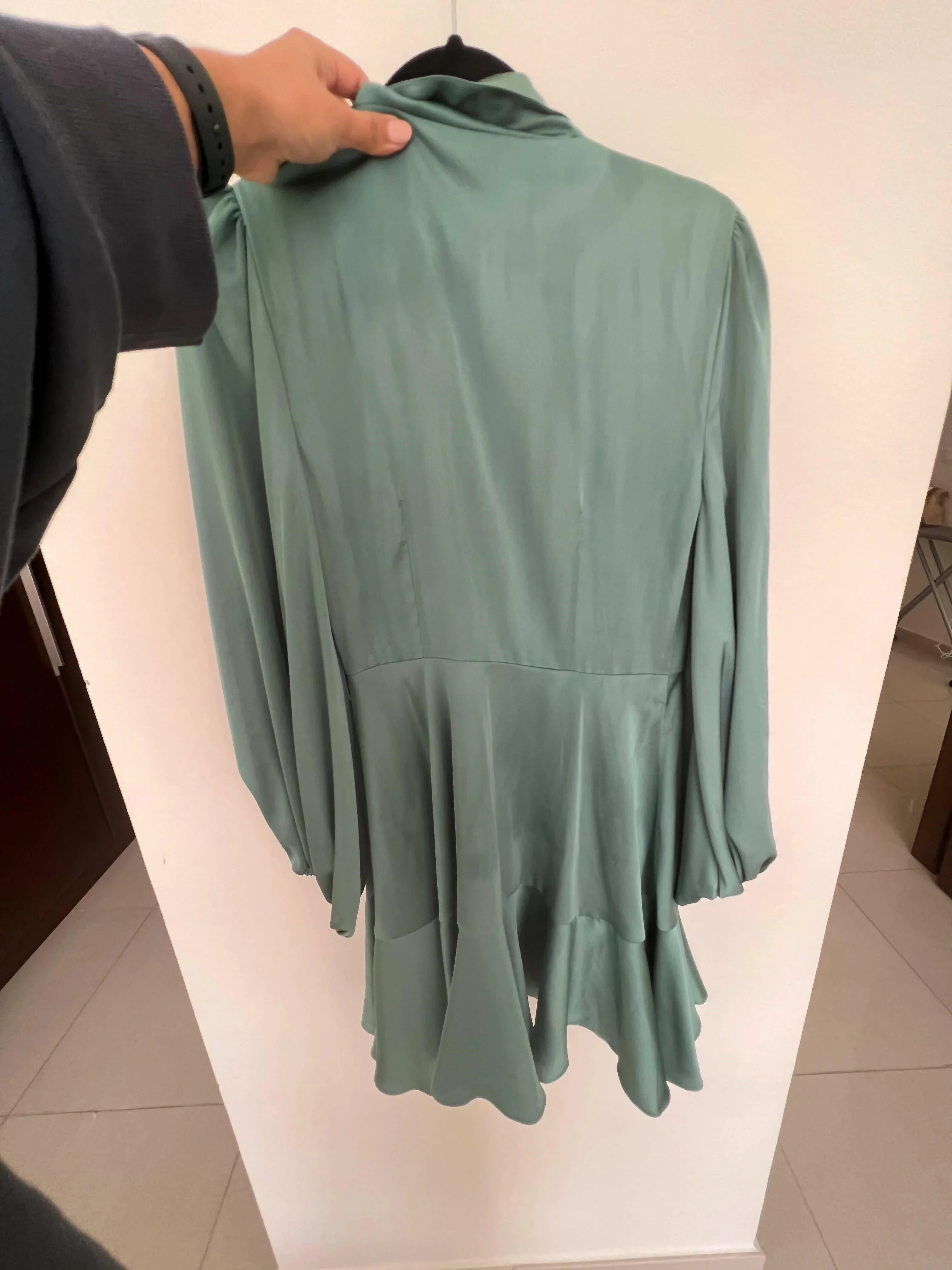 Kennedy Long Sleeve Wrap Mini Dress - Endless - UAE Rental and Resale for Women's Fashion