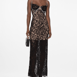 Lace-detail Sweetheart-neck Dress - Endless - UAE Rental and Resale for Women's Fashion
