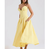 Lady Sunshine Strapless Tulle Midi Dress - Endless - UAE Rental and Resale for Women's Fashion