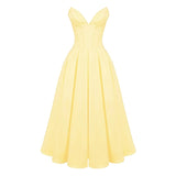 Lady Sunshine Strapless Tulle Midi Dress - Endless - UAE Rental and Resale for Women's Fashion