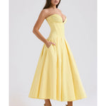 Lady Sunshine Strapless Tulle Midi Dress - Endless - UAE Rental and Resale for Women's Fashion