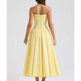 Lady Sunshine Strapless Tulle Midi Dress - Endless - UAE Rental and Resale for Women's Fashion
