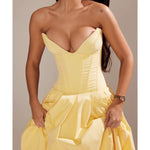 Lady Sunshine Strapless Tulle Midi Dress - Endless - UAE Rental and Resale for Women's Fashion