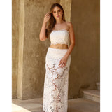 Laser Cut Floral Crop Top - Endless - UAE Rental and Resale for Women's Fashion