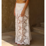 Laser Cut Floral Maxi Skirt - Endless - UAE Rental and Resale for Women's Fashion
