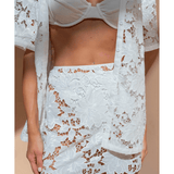 Laser Cut Out Mini Skirt - Endless - UAE Rental and Resale for Women's Fashion