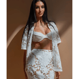 Laser Cut Out Mini Skirt - Endless - UAE Rental and Resale for Women's Fashion