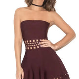 Laser Cut Out Strapless Dress - Endless - UAE Rental and Resale for Women's Fashion