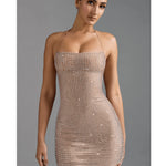 Lasma Embellished Halterneck A-Line Mini Dress - Endless - UAE Rental and Resale for Women's Fashion