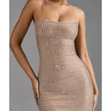 Lasma Embellished Halterneck A-Line Mini Dress - Endless - UAE Rental and Resale for Women's Fashion