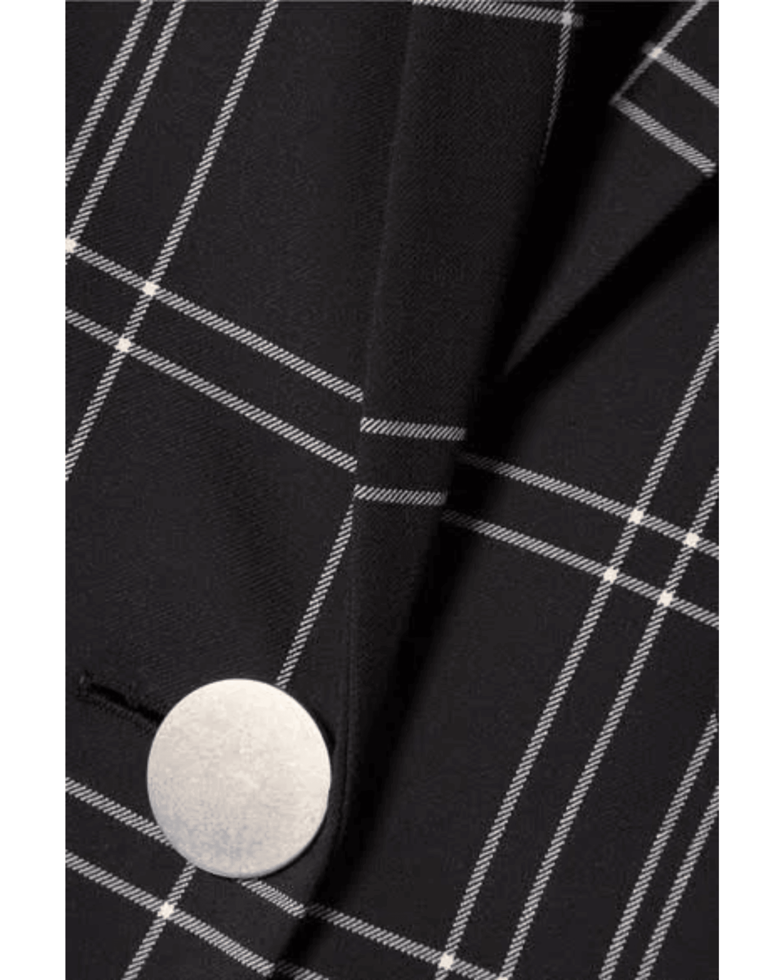 Leather-trimmed Checked Woven Blazer Windowpane - Endless - UAE Rental and Resale for Women's Fashion