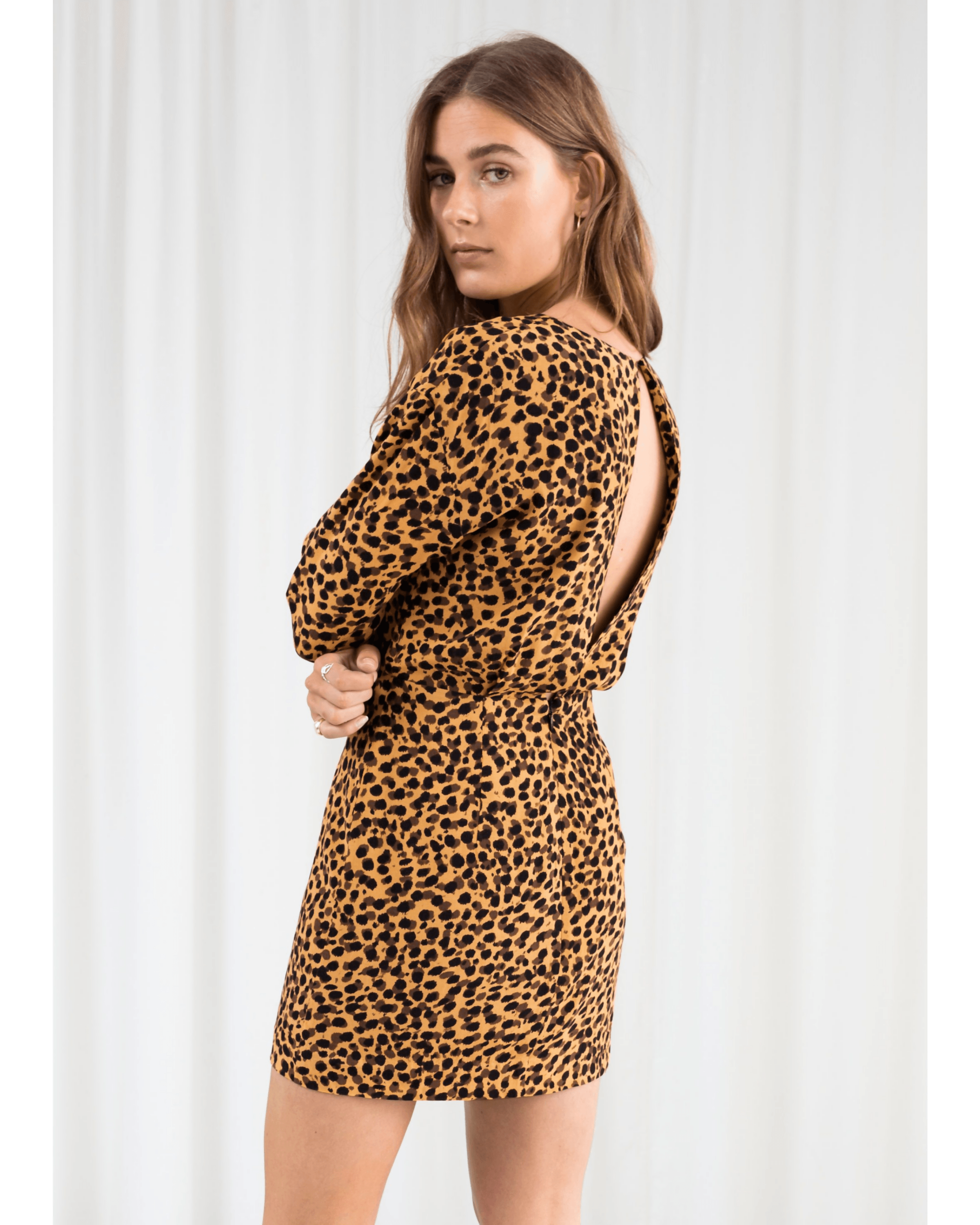 Leopard Print Mini Dress - Endless - UAE Rental and Resale for Women's Fashion