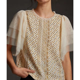 Let Me Be Sequined Embroidered Top - Endless - UAE Rental and Resale for Women's Fashion