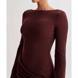 Liana Long Sleeve Knit Mini Dress - Endless - UAE Rental and Resale for Women's Fashion