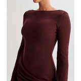 Liana Long Sleeve Knit Mini Dress - Endless - UAE Rental and Resale for Women's Fashion