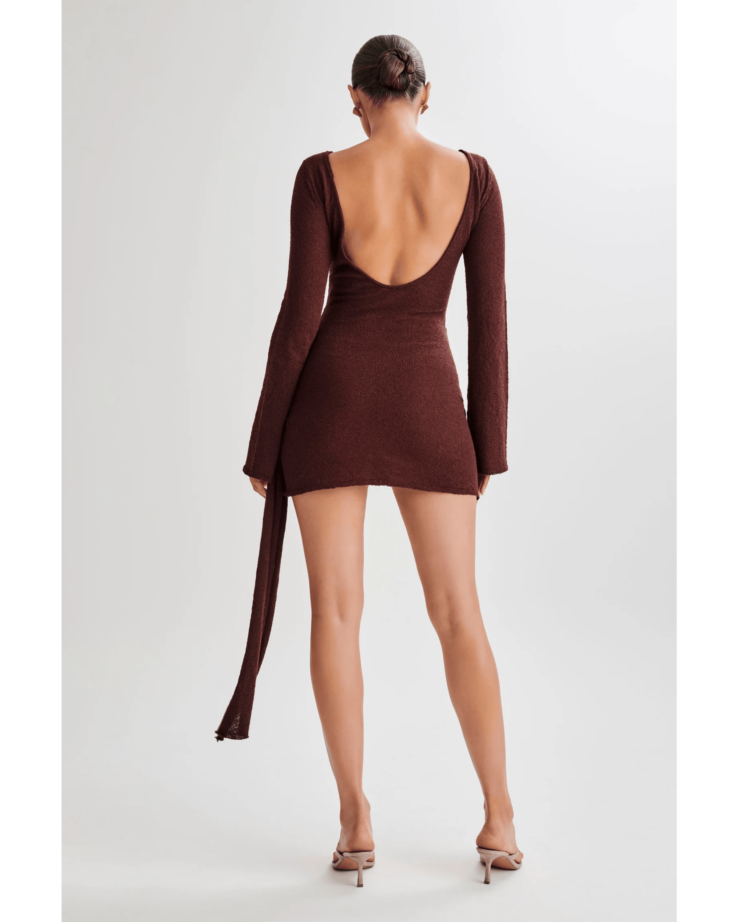 Liana Long Sleeve Knit Mini Dress - Endless - UAE Rental and Resale for Women's Fashion
