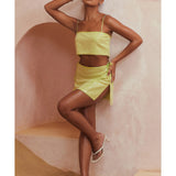 Lime Sequin Co-ord Set - Endless - UAE Rental and Resale for Women's Fashion