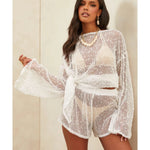 Litore Knitted Long Top White - Endless - UAE Rental and Resale for Women's Fashion