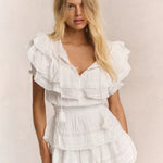 Liv Cotton Ruffled Heritage Dress - Endless - UAE Rental and Resale for Women's Fashion