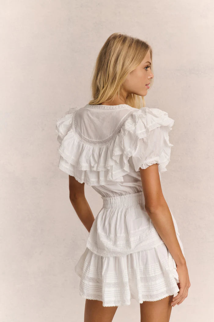 Liv Cotton Ruffled Heritage Dress - Endless - UAE Rental and Resale for Women's Fashion