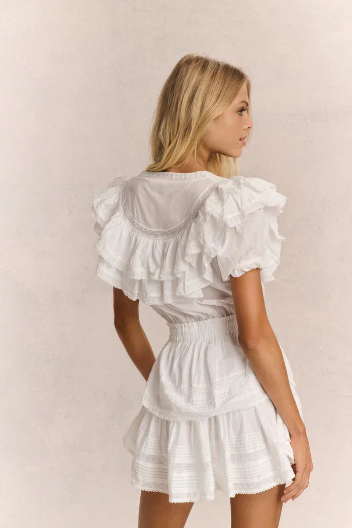 Liv Cotton Ruffled Heritage Dress - Endless - UAE Rental and Resale for Women's Fashion