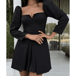 Long Sleeve A-Line Mini Dress - Endless - UAE Rental and Resale for Women's Fashion