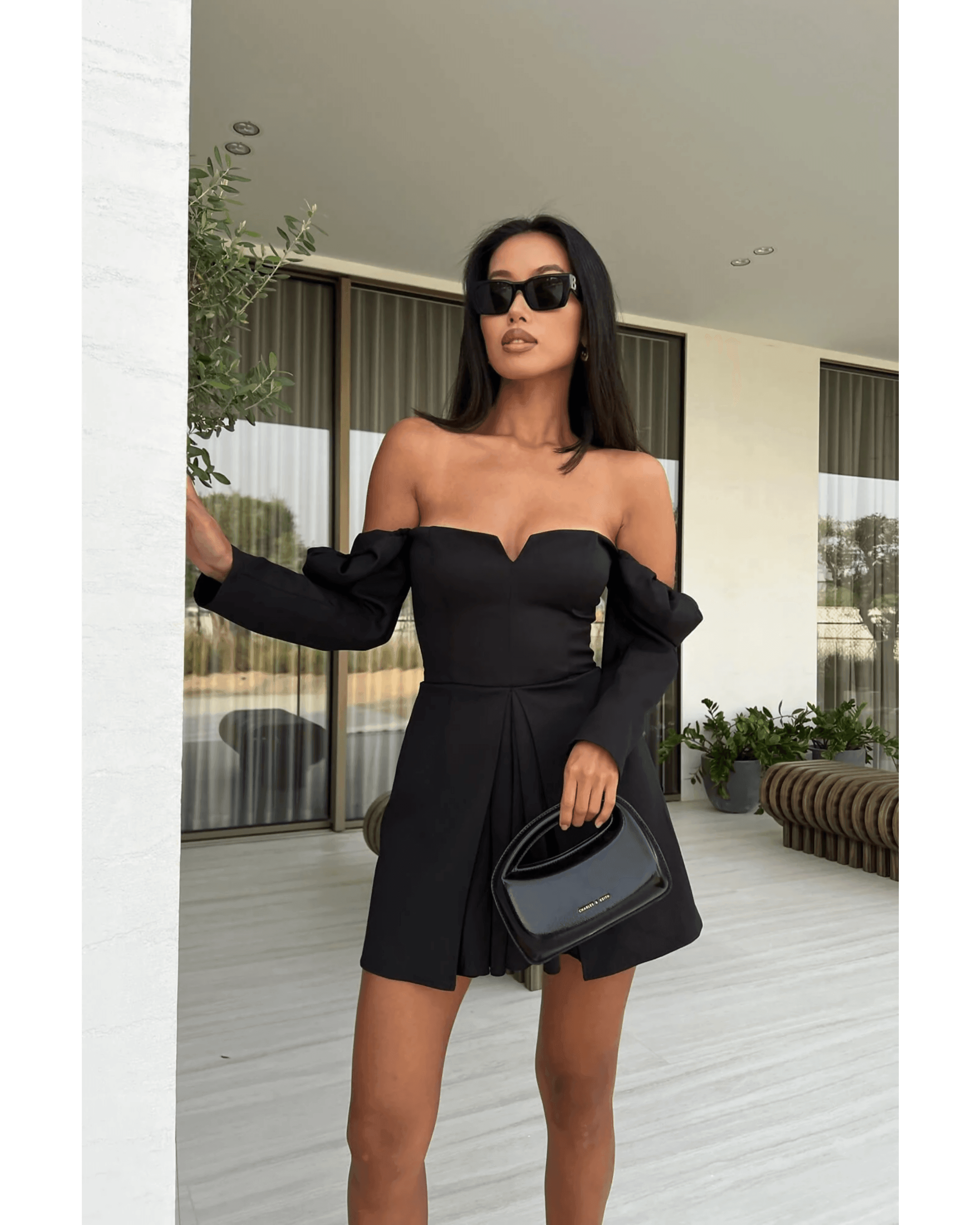 Long Sleeve A-Line Mini Dress - Endless - UAE Rental and Resale for Women's Fashion