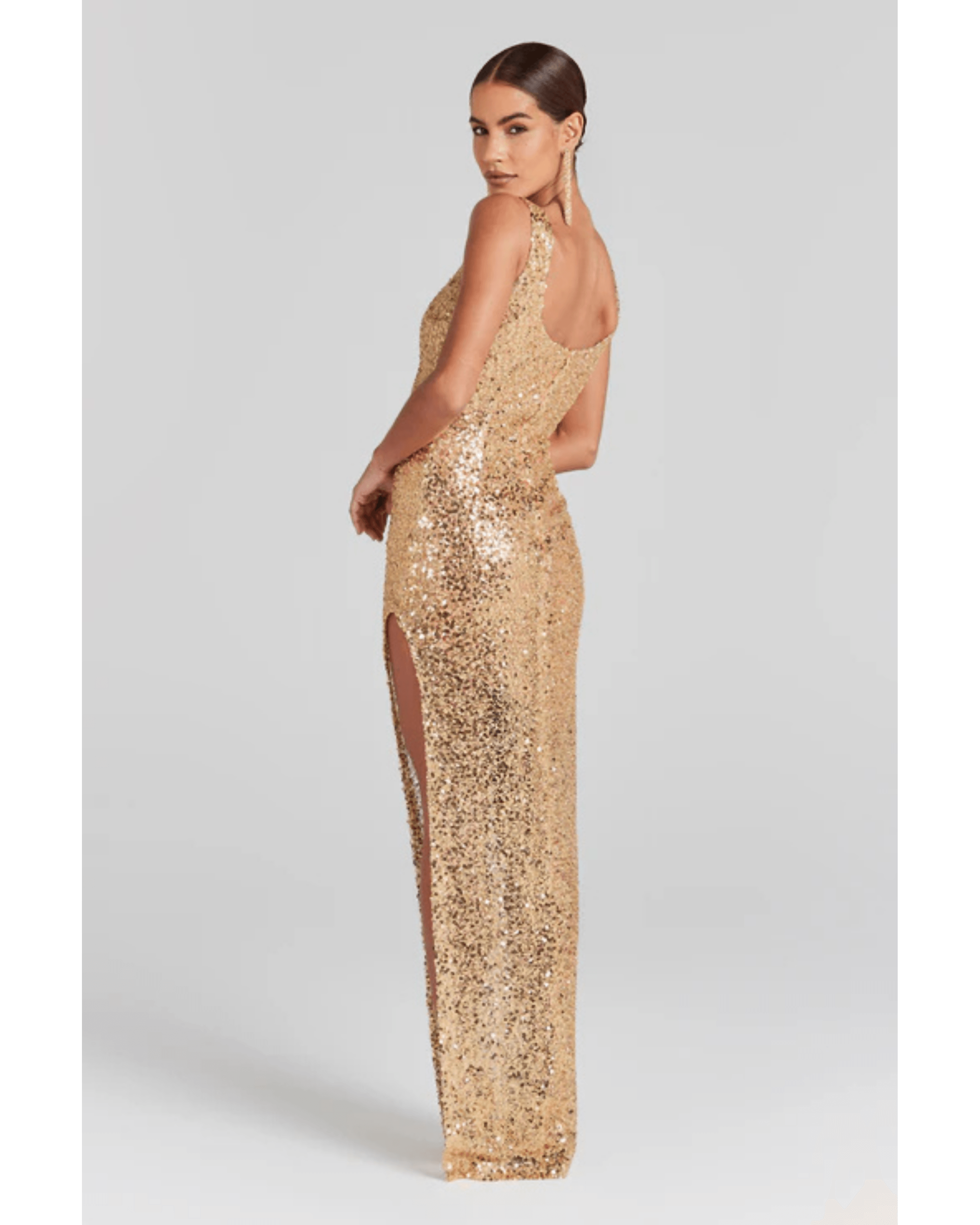 Louisa Gold Dress - Endless - UAE Rental and Resale for Women's Fashion