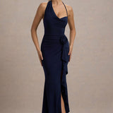 Lucena Navy Cowl Neck Maxi Dress - Endless - UAE Rental and Resale for Women's Fashion