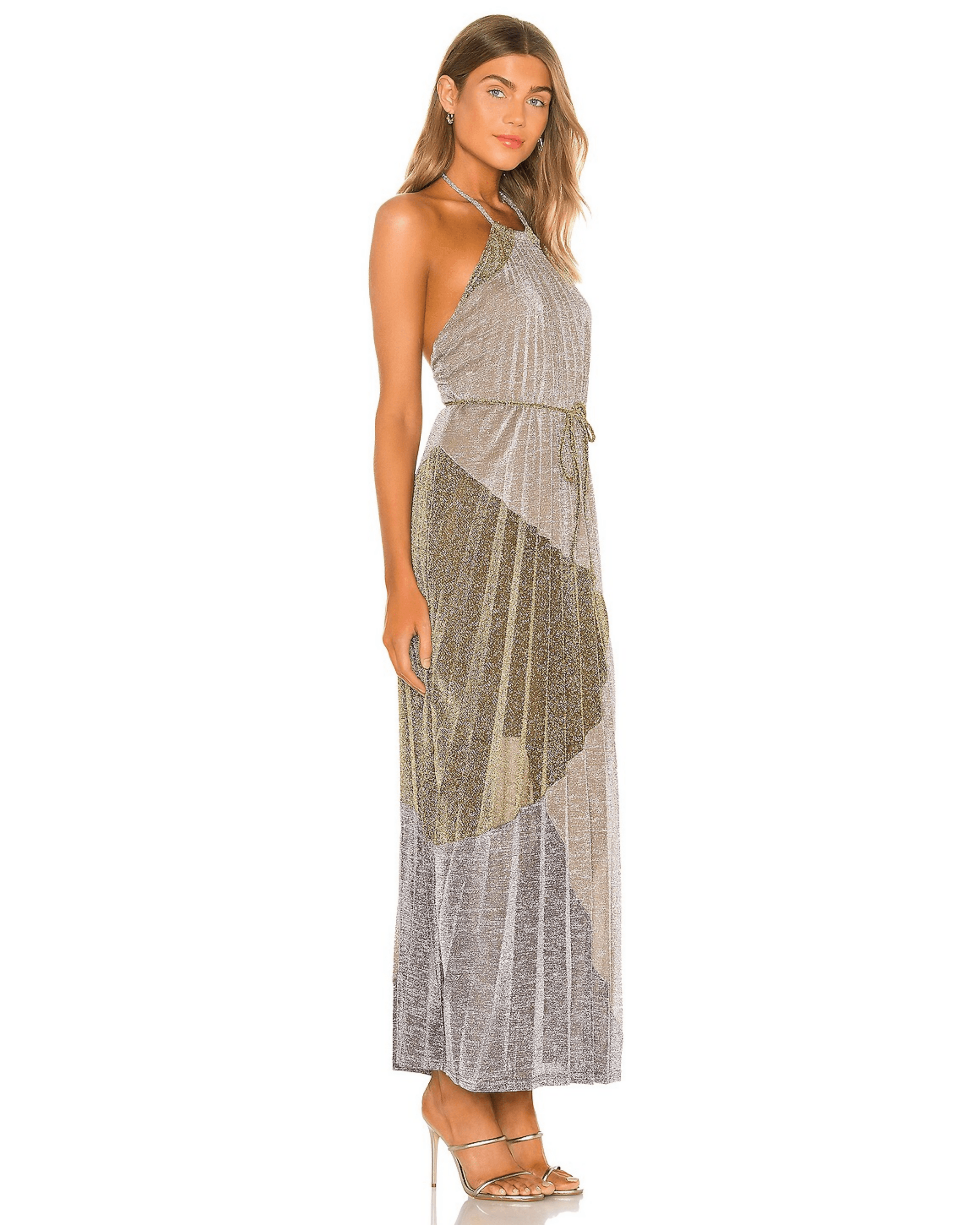 Luna Pleat Maxi Dress - Endless - UAE Rental and Resale for Women's Fashion