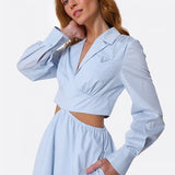 Cotton Cut Out Midi Dress