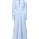 Cotton Cut Out Midi Dress