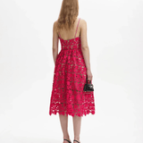 Magenta Azaelea Lace Dress - Endless - UAE Rental and Resale for Women's Fashion