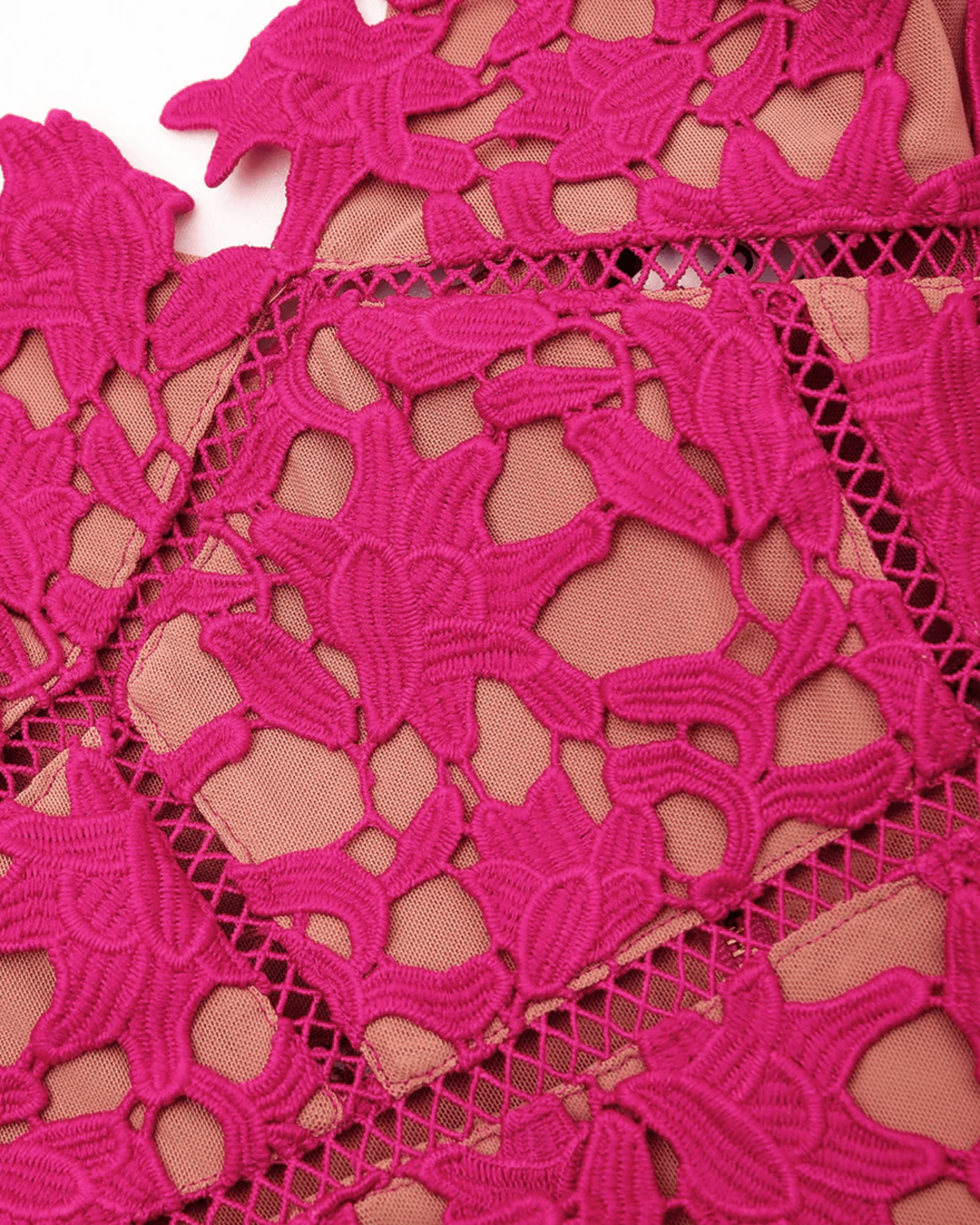 Magenta Azaelea Lace Dress - Endless - UAE Rental and Resale for Women's Fashion