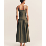 Maiori Square Neck Midi Dress - Endless - UAE Rental and Resale for Women's Fashion