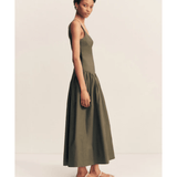 Maiori Square Neck Midi Dress - Endless - UAE Rental and Resale for Women's Fashion