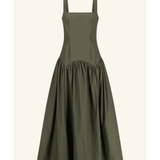 Maiori Square Neck Midi Dress - Endless - UAE Rental and Resale for Women's Fashion