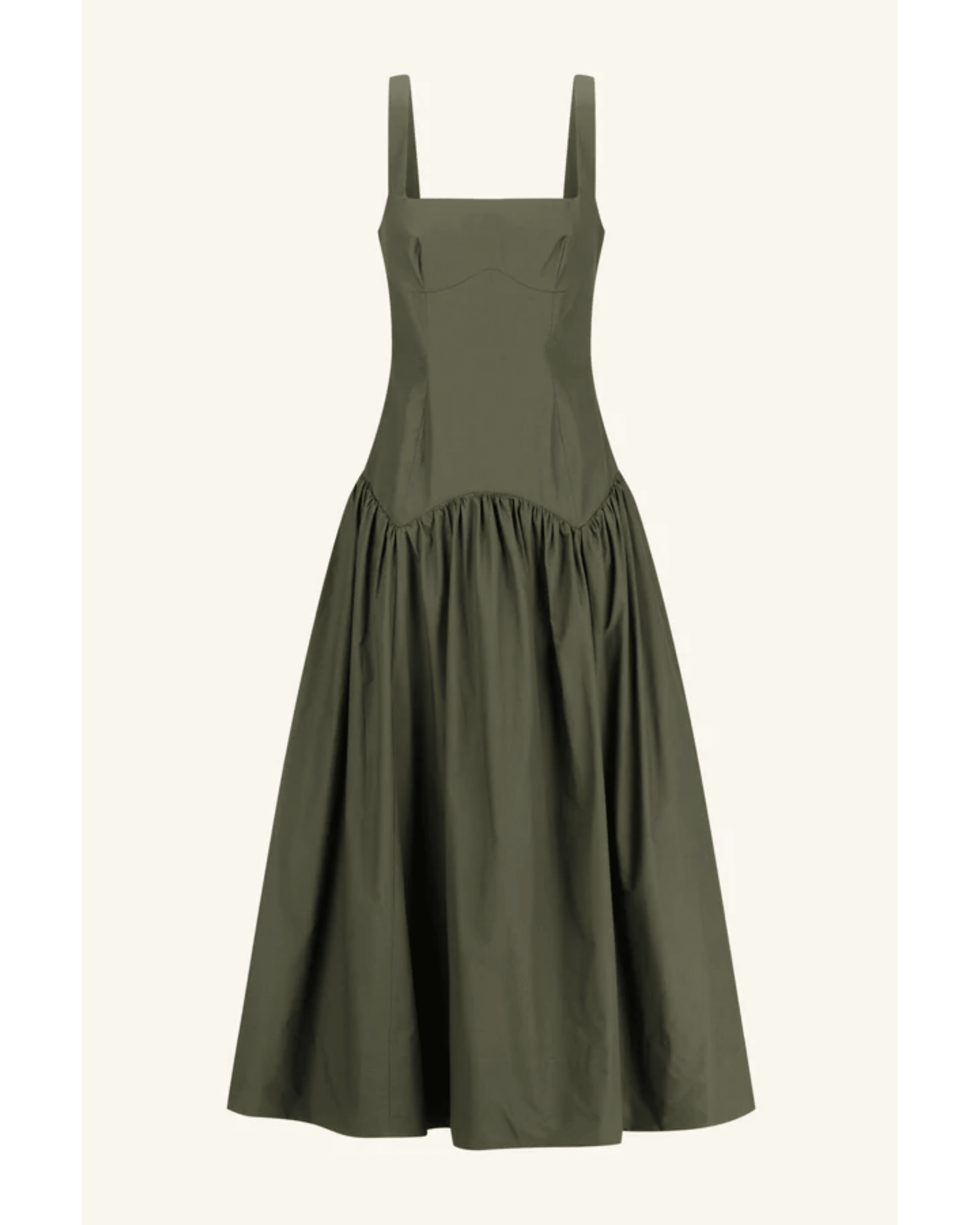 Maiori Square Neck Midi Dress - Endless - UAE Rental and Resale for Women's Fashion