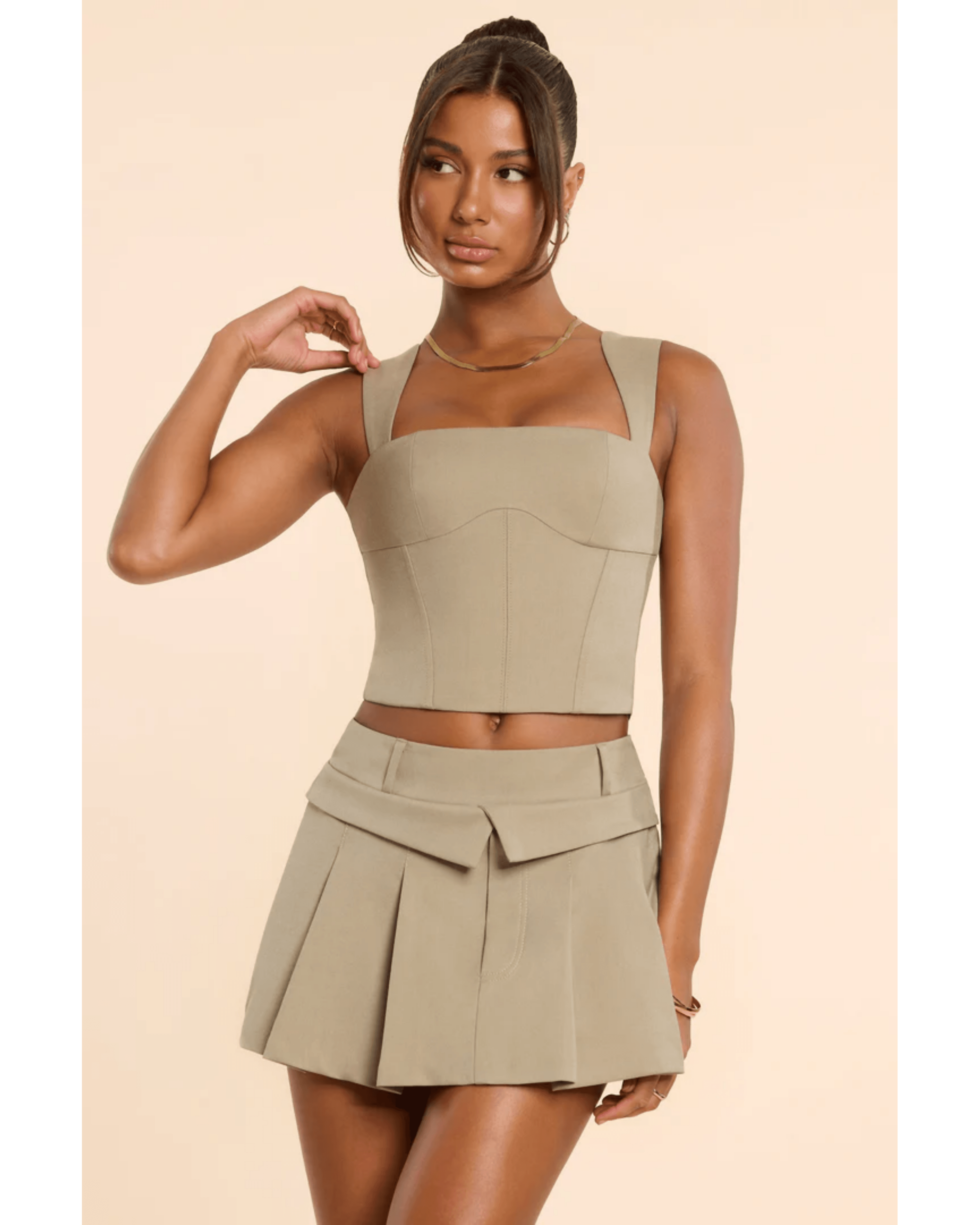 Maize & Laurel Co-ord Set - Endless - UAE Rental and Resale for Women's Fashion