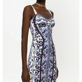 Majolica-print Bustier Dress - Endless - UAE Rental and Resale for Women's Fashion