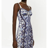 Majolica-print Bustier Dress - Endless - UAE Rental and Resale for Women's Fashion